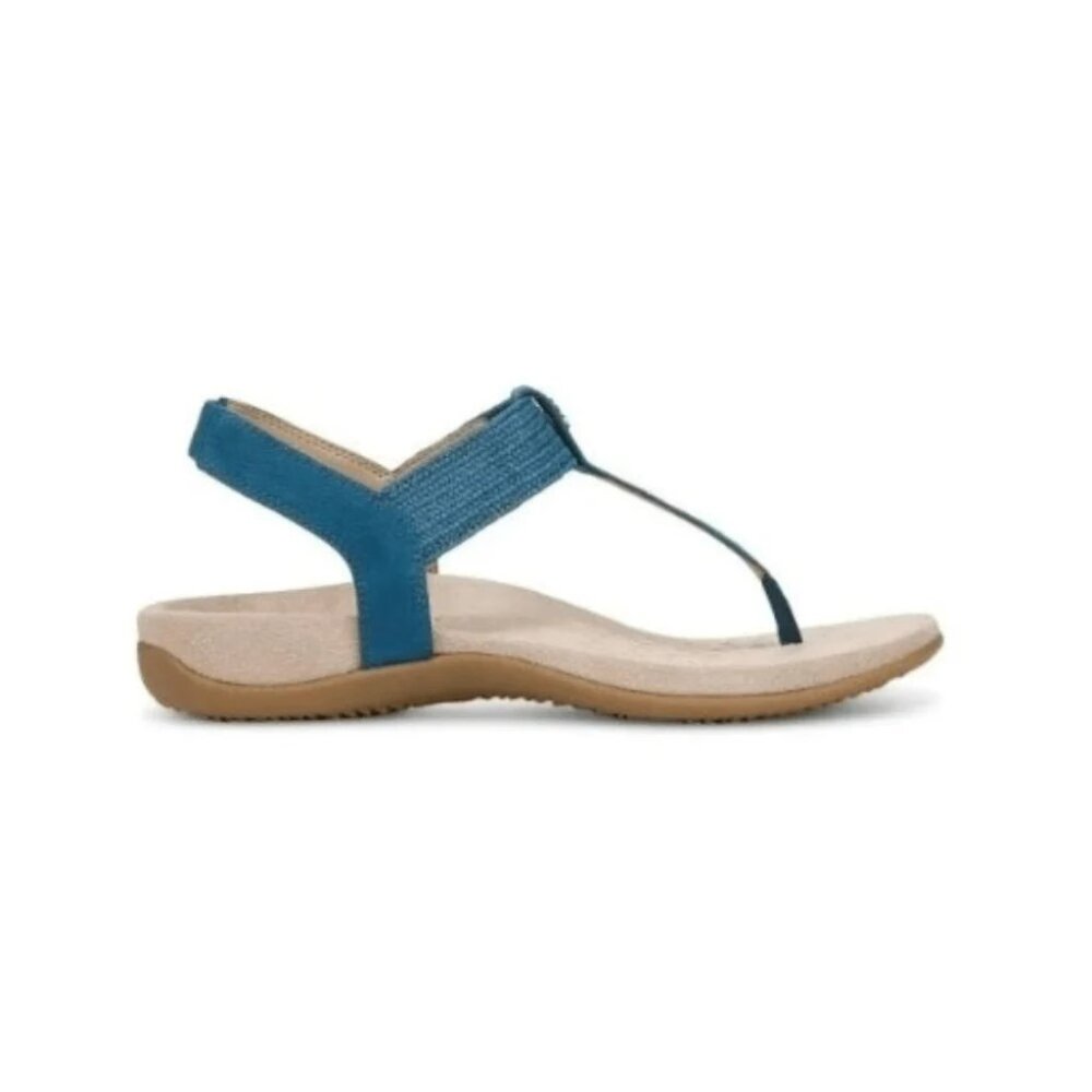 Vionic Brea Toe Post Slingback Sandal Celestial Teal Nubuck I9863L5403 - Picture 1 of 5